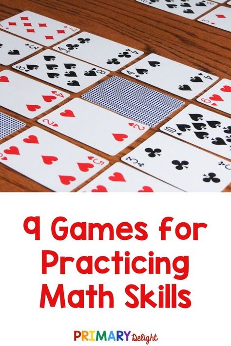 Math Review Games, Easy Math Games, Games Kindergarten, Math Fact Games, Math Card Games, Grandma Ideas, Math Night, Math Madness, Math Games For Kids