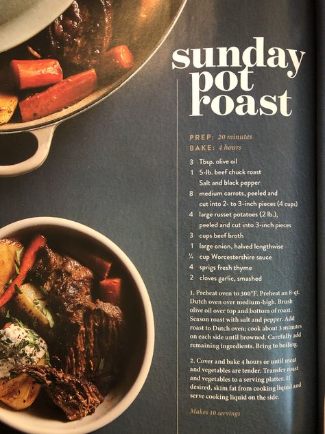 Sunday Pot Roast - Magnolia Magazine Sunday Pot Roast Magnolia, Magnolia Pot Roast, Joanna Gaines Sunday Pot Roast, Joanna Gaines Pot Roast, Magnolia Magazine, Yankee Pot Roast, Sunday Pot Roast, Magnolia Recipes, Joanne Gaines