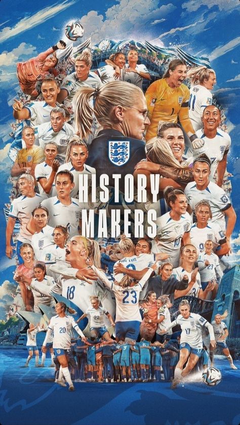 England Lionesses, England Ladies Football, Easy Disney Drawings, A3 Frame, England National Team, Arsenal Ladies, A4 Frame, Fifa Women's World Cup, Soccer Poster