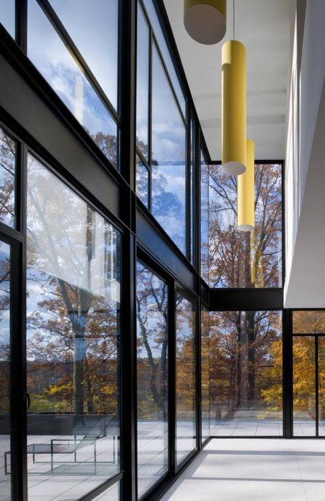 Wissioming2 / Robert M. Gurney Architect Steel Door Detail, Bloom House, Arch Inspiration, Glen Echo, Black Window Frames, Steel Windows, Door Detail, Black Steel Frame, Architectural Photographers