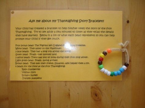 Thanksgiving Story Bracelet with FREE Printable - Homeschool Giveaways Thanksgiving Bracelet Story, Thanksgiving Bead Bracelet, Thanksgiving Story Bracelet, Thanksgiving Curriculum, Thanksgiving Bracelet, Thanksgiving Story, Egg Template, Preschool Thanksgiving, The First Thanksgiving