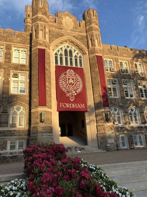 Fordham University Aesthetic, School Reception, Harvard Yale, Fordham University, Korea University, Career Vision Board, College Aesthetic, Dream College, City College