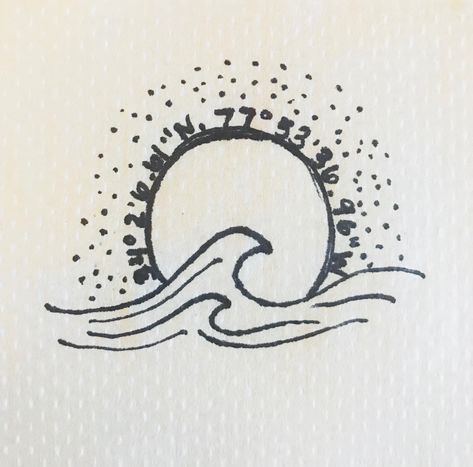 #wavetattoo #beachtattoo #suntattoo #longitutde #latitude #tattoo #tinytattoo #tattoodesign #tat #carolinabeach Socal Tattoo Ideas, San Diego Tattoo Ideas, Cb Tattoo, Latitude Tattoo, Sean Tattoo, San Diego Tattoo, Surf Tattoo, Matching Tats, California Tattoo