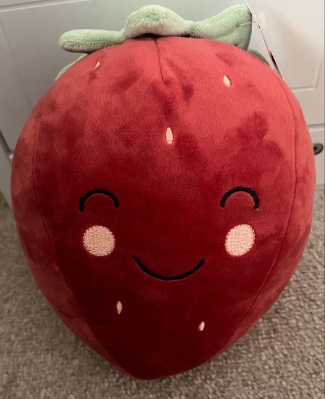 Strawberry Plushies, Strawberry Plushie, Valentines Strawberry, Strawberry Items, Valentine Strawberries, Candles Dark, Pink Bedrooms, Mystery Novels, Cute Pajamas