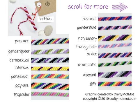 LGBT Bracelet  Pride Bracelet  gay lesbian bisexual trigender Pride Embroidery Bracelets, Bisexual Friendship Bracelet, Lgbt Bracelet, Brazilian Bracelet, Cool Friendship Bracelets, Wax Cord Bracelet, Cotton Bracelet, Pride Bracelet, Embroidery Bracelets