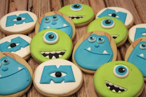 Cookie Connection, Monster Inc, Themed Cookies, Monsters Inc, Decorated Cookies, Monsters Inc.