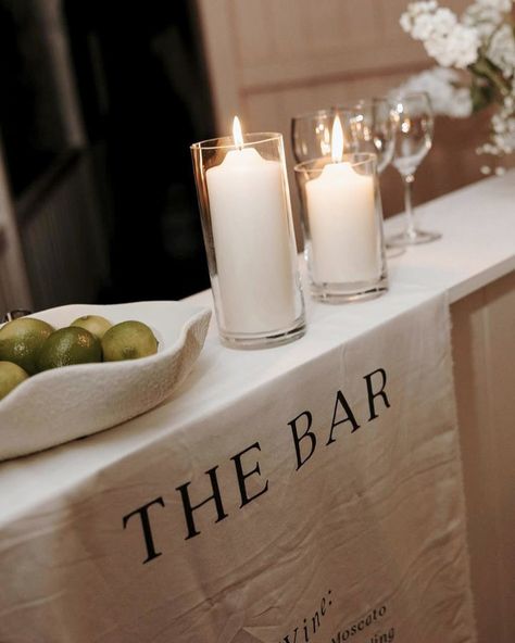 Fabric Bar Sign 🥂 Perfectly draped - makes a beautiful statement piece to match your welcome sign and seating chart. ✨ Send us your design or inspiration and we can personalise it to make it your own. Welcome Sign And Seating Chart, Fabric Bar, Your Welcome, Wedding Linens, Bar Sign, Seating Chart, Seating Charts, Bar Signs, Your Design