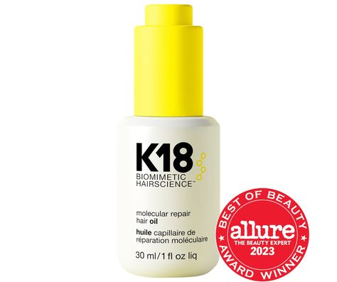 Check out this product at Sephora.com - K18 Biomimetic Hairscience Molecular Repair Hair Oil - 1 oz / 30 mL Icy Blonde Hair Color, Crunchy Hair, Purple Shampoo And Conditioner, Repair Hair, Lifeless Hair, Purple Shampoo, Frizz Control, Moisturize Hair, Frizz Free