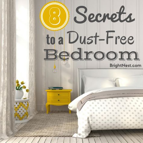 It seems like no matter how hard we clean, dust always come back strong. Luckily, there are ways to reduce dust in your bedroom and remove it more effectively. Here are 8 ways to keep dust out of your bedroom. Spring Cleaning Bedroom, Cleaning Bedroom, Cleaning Painted Walls, Deep Cleaning Tips, Clean Bedroom, Simple Life Hacks, Clean Dishwasher, Toilet Cleaning, Dust Free