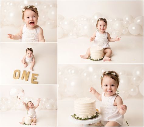 Baby First Birthday Photo Shoot, 1st Birthday Cake Smash Photoshoot, Cake Smash Inspiration, Cake Smash Theme, Baby Birthday Photoshoot, First Birthday Photography, Bday Shoot, Flower Birthday Party, Baby Cake Smash