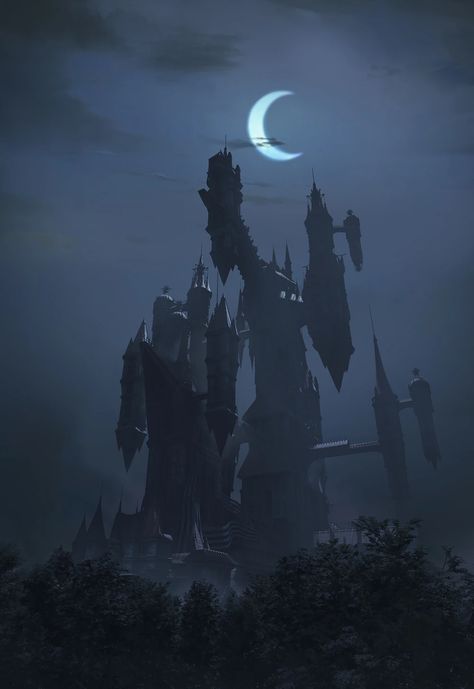 Dracula Castlevania, Castlevania Dracula, Castle Silhouette, Alucard Castlevania, Castlevania Wallpaper, Dracula Castle, Dark Castle, Gothic Aesthetic, Fantasy Aesthetic