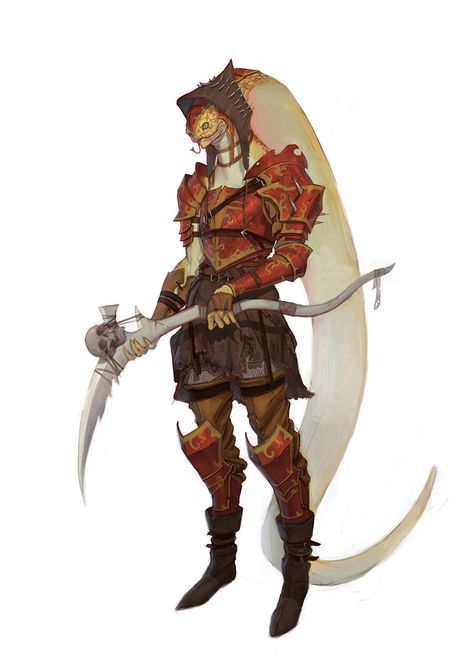 ArtStation - Lizard warrior, Crimson Choi Lizard Warrior, Warrior Art, Character Art, Character Design, Zelda Characters, Drawings, Twitter, Fictional Characters, Design