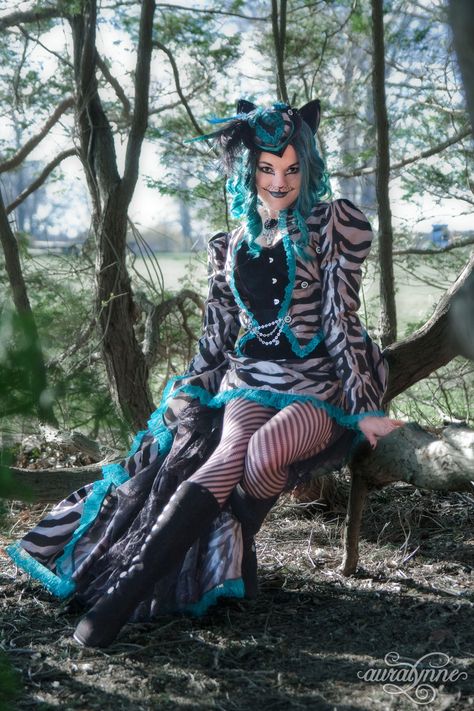 Cheshire Cat Costume – We’re all Mad Here | auralynne Cheshire Cat Outfit, Alice In Wonderland Cosplay, Wonderland Cosplay, Cheshire Cat Costume, Cat Outfit, Steampunk Cat, Womens Costume, Normal Is Boring, Cat Costume