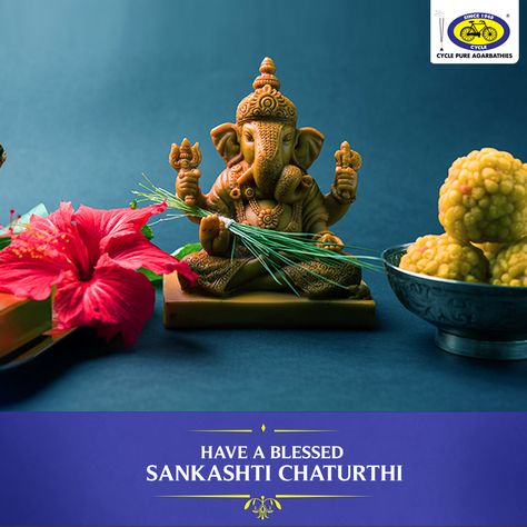 Happy Sankashti Chaturthi! May Lord Ganesha bless you with a happy and hurdle-free life! #PureDevotion Happy Sankashti Chaturthi Images, Sankashti Chaturthi Wishes, Sankashti Chaturthi Images, Sankashti Chaturthi, Festival Wishes, Swami Samarth, Sai Baba Wallpapers, Hindu Festival, Happy Morning Quotes