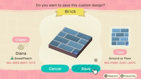 Blue Floor, Blue Tiles, Animal Crossing, Custom Design, The Creator, Flooring, Blue, Design