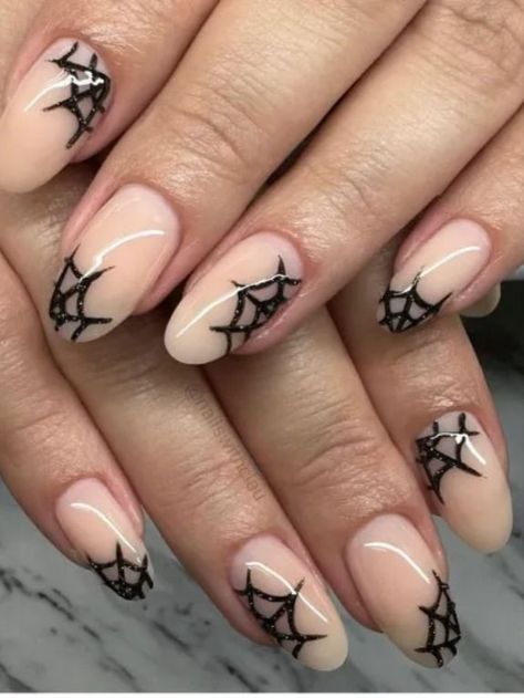 Spider Web Nails Easy, Gingham Nails, Spiderweb Nails, Spider Web Nails, Red French Tip Nails, Web Nails, Red French Tip, Nail Color Combos, Spider Webs