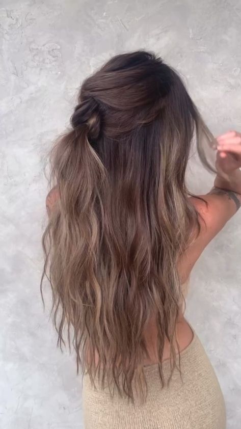 Prom Hairstyles For Thinner Hair, Hairstyles For Thinner Hair, Hair Down Styles, Curly Wedding Hair, Hoco Hairstyles, Hoco Hair Ideas, Prom Hairstyles, Wedding Hair And Makeup, Homecoming Hairstyles