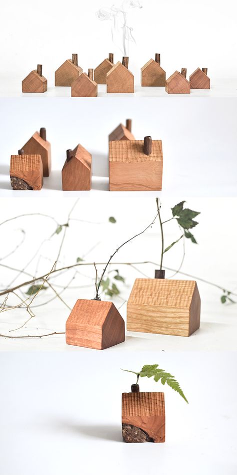 Mini Wood Projects Diy Crafts, Tiny Wood Projects, Wooden Objects, Wood Craft, Wood Pencil Holder, Yule Crafts, Vase Holder, Wood Pens, Wood Vase