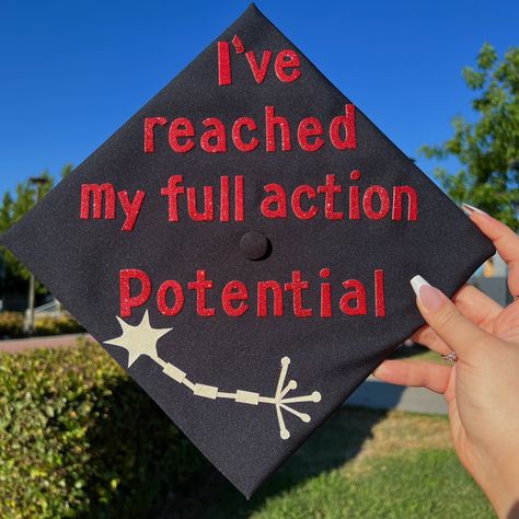 Graduation Cap Designs Exercise Science, Graduation Cap Designs Kinesiology, Athletic Trainer Graduation Cap, Athletic Training Graduation Pictures, Athletic Training Graduation Cap, Exercise Science Graduation Pictures, Exercise Science Graduation Cap, Kinesiology Graduation Cap, Science Graduation Cap