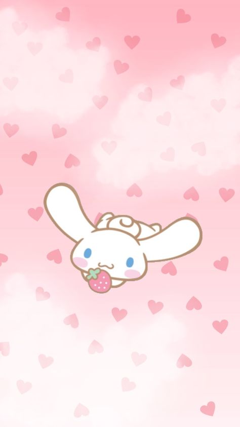 Cinnamoroll - Character by Sanrio, Wallpaper edit by me Cinnamoroll Wallpaper Pink, Pink Cinnamoroll Wallpaper, Cinnamon Roll Sanrio Wallpaper, Cinnamon Roll Wallpaper, Walpaper Hello Kitty, Baby Wallpaper, Dancing Drawings, Images Kawaii, Hello Kitty Images