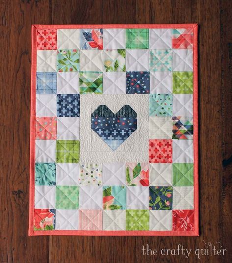 Introducing Clara Grace, and a new doll quilt - The Crafty Quilter Valentines Quilts, Valentine Quilts, Square Quilts, House Quilt Patterns, Charm Square Quilt, Heart Quilts, Button Heart, Girl Quilts, Doll Quilts