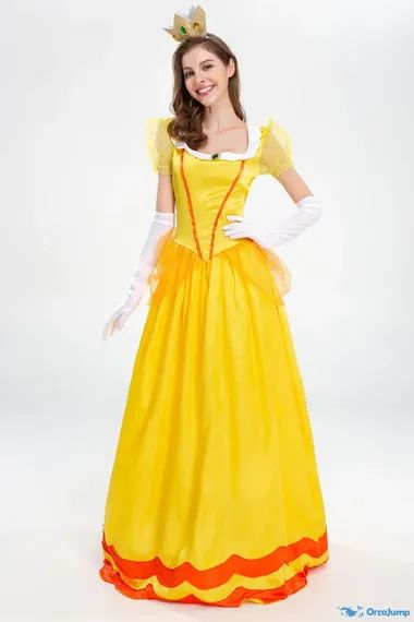 Orcajump – Words story yellow Belle princess long court dress temperament princess stage performance clothes – Final Sale – OrcaJump Store Costume For Halloween, Stage Performance, Super Mario, Princess Dress, Cosplay Costume, Final Sale, Mario, Halloween, Pink