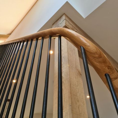 Handrail design  Handrail for stairs  Handrail Handrail for stairs outdoor Handrail lighting  Handrail brackets Handrail ideas Handrail Ideas, Stair Master, Iron Spindles, Oak Handrail, Metal Spindles, Alderley Edge, Iron Handrails, Cherry Orchard, Old School House