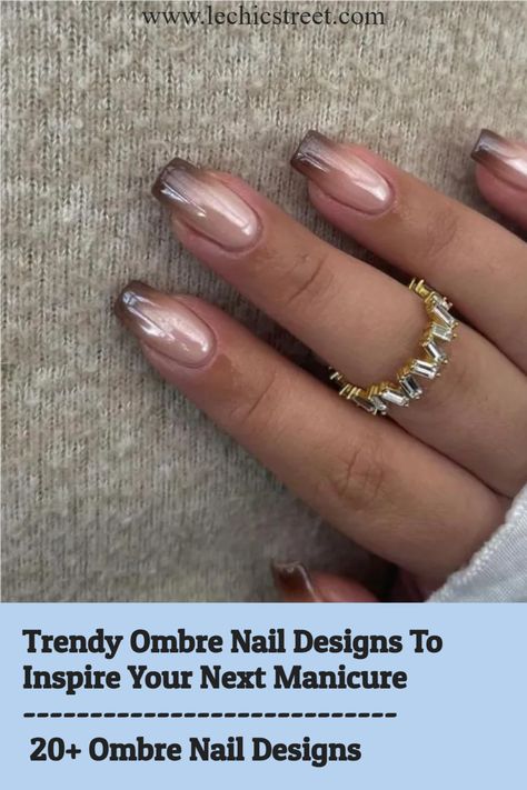 ombre nail designs, ombre nails, ombre nail, ombre nail art, ombre nails Ombré French Dip Nails, Hombre Nails Ombre Winter, Fade Nail Designs, Acrylic Nail Designs Ombre, Tan Ombre Nails, Holiday Ombre Nails, Neutral Ombre Nails, Hombre Nails Ombre, Nail Design Ombre