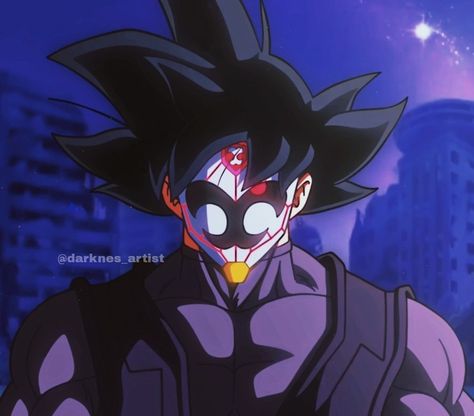 Goku Black Crimson Masked Saiyan | Credits: @darknes_artist Crimson Masked Saiyan, Masked Saiyan, Goku Black Icon, Black Avatar, Goku Saiyan, Goku Manga, Marvel Moon Knight, Black Goku, Batman Poster