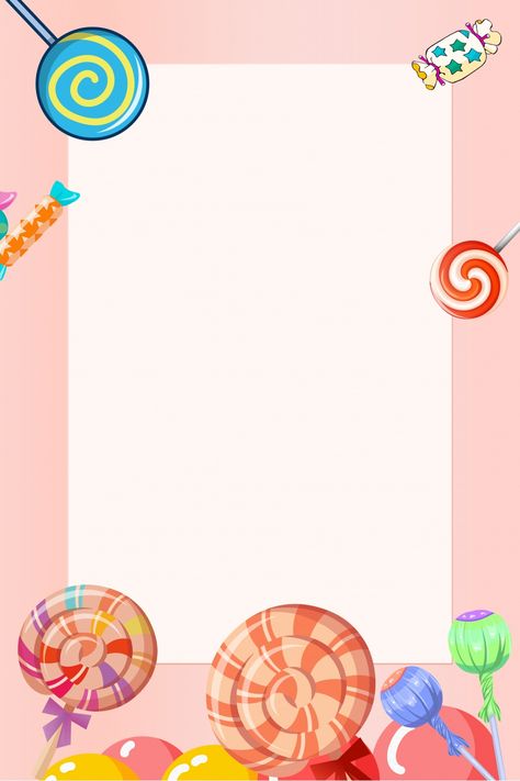 Candy Theme Background, Candy Background For Edits, Candy Background Wallpapers, Cute Candy Wallpaper, Lollipop Background, Background Candy, Candy Cartoon, Candy Wallpaper, Lollipop Birthday