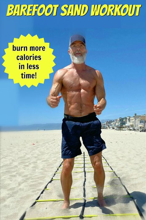 Sand Workout, Beach Workout, Burn Fat Build Muscle, Beach Workouts, Exercise Ideas, Fitness Ideas, Get Lean, Workout Tips, Men's Health