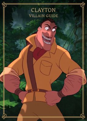 Clayton | Disney Villainous Homebrew Wiki | Fandom Clayton Tarzan, Tarzan Characters, Dennis Jones, Hide N Seek, Tarzan And Jane, Counting Cards, Cartoon Man, Africa Map, Tarzan