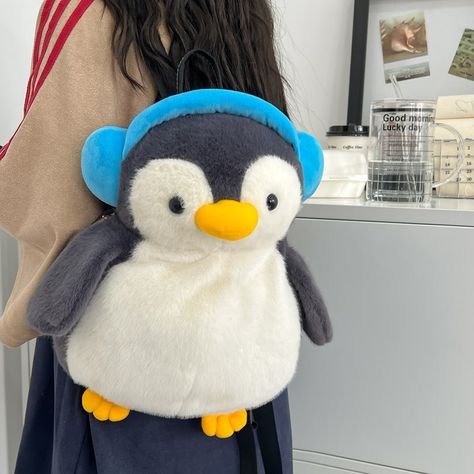 Backpack Plush, Cartoon Penguin, New Personality, Plush Backpack, Cute Backpacks, Doll Gift, Girl Backpacks, Phone Bag, Smart Shopping