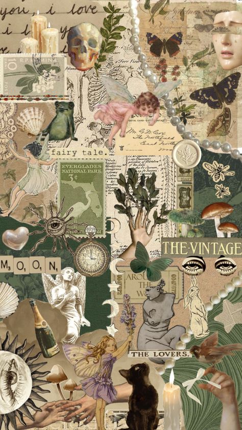 #collage #collageart #fairycore #fairy  #forestcore #wallpaper #wallpapercollage #cottagecore  #greenaesthetic #fairyaesthetic Forestcore Wallpaper, Cottagecore Background, Cottagecore Collage, Fairycore Wallpaper, Cottagecore Wallpaper, Forest Core, Grimoire Book, Scrapbook Printing, Fairycore Fairy