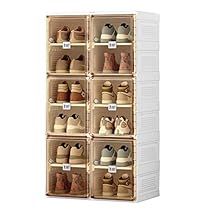 Shoe Rack For Closet, Folding Shoe Rack, Clear Door, Clear Plastic Storage Containers, Shoe Rack Closet, Foldable Shoes, Cabinet Boxes, Shoe Rack Organization, Installation Design