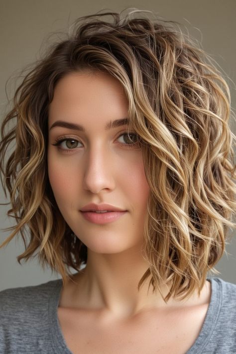 45 Layered Lob Haircuts  - Stylish Hair Ideas Lob Haircut Layered, Long Lob, Long Asymmetrical Bob, Layered Lob, Layered Bob With Bangs, Lob Haircuts, Using A Curling Wand, Wavy Lob, Lob Hairstyle