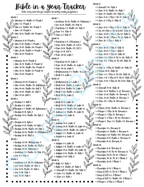 Weekly Bible Reading Plan, 52 Week Bible Reading Plan, The Bible In A Year Plan, 2 Year Bible Reading Plan, Catholic Bible Reading Plan, Bible Study Reading Plan, Read The Bible In A Year, Christian Planner Ideas, Reading The Bible In A Year Plan