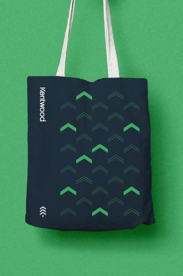 Kentwood Real Estate - Mast Bag Logo, 3 Logo, Real Estate Branding, Real Estate Logo, Brand Identity Design, Branding Inspiration, Tote Bag Design, Identity Design, Visual Identity