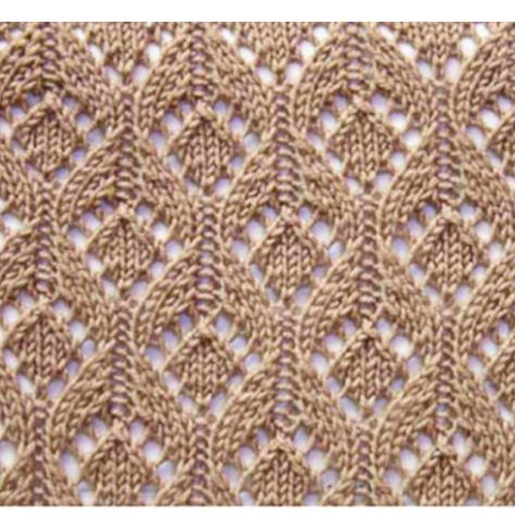 Free Knitting Stitch in lace with arches and diamonds. More Patterns Like This! Lace Knitting Stitches, Knitting Patterns Free Scarf, Knitting Stitches Tutorial, Cable Knitting, Lace Knitting Patterns, Easy Knitting Patterns, Scarf Knitting Patterns, Knit Stitch Patterns, Knitting Charts