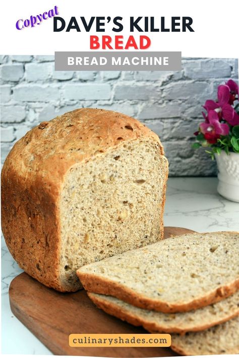 Rustic Bread In Bread Machine, Half Wheat Half White Bread Machine, Salt Grass Bread Recipe, Homemade Wheat Bread Recipes Breadmaker, Bread Machine Loaf Recipes, Bread Machine Ciabatta Bread Recipe, Daves Bread Recipe, Bread Machine Rustic Bread Recipes, Bread Maker Wheat Bread Recipe