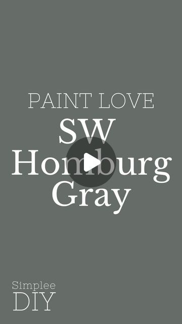 Loralee AhMu on Instagram: "Have you heard of the trending paint color, Homburg Gray?   This beautiful shade is a greenish blue, leaning more on the blue side, and it’s perfect for creating a moody, classic feel in any space.   It’s the perfect mix of calming and dramatic, and it pairs beautifully with both warm and cool accent colors.   Homburg Gray is a versatile color that’s sure to make a statement. Give it a try and let me know what you think!   Follow @simplee.diy for more paint color inspo.   #sherwinwilliams #sherwinwilliamspaint #colorlove #paintperfection #wallpaint #wallpaintingideas" Homburg Gray, Trending Paint Colors, Homburg, Greenish Blue, Color Inspo, Sherwin Williams, Paint Color, Wall Paint, What You Think