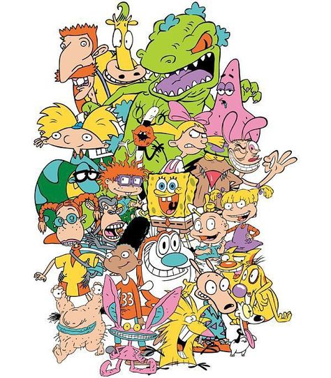 Cartoon Network Art, 90s Wallpaper, Nickelodeon 90s, Round Of Applause, Nickelodeon Cartoons, Classic Cartoon Characters, 90s Cartoons, 90s Cartoon, 80s Cartoons