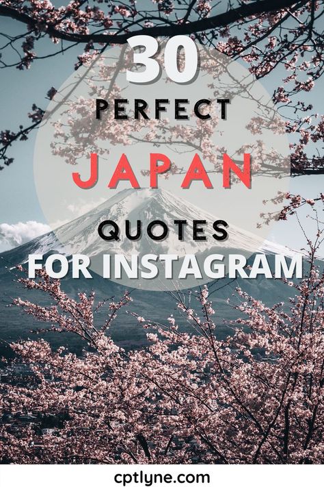 Searching for inspiring quotes about Japan? Check out 30 amazing quotes about Japan for you. And great Japan captions for Instagram! | japan travel photography | Tokyo travel beautiful places | Tokyo Travel Journal | what to do in Tokyo | things to do japan / best things to do in japan / Tokyo tips travel guide / Japa travel tips / japan quotes | short quotes japan | japan instagram captions | japan puns | japan famous quotes | japan things to know Japan Travel Captions, Japan Quotes Japanese Phrases, Tokyo Captions Instagram, Japan Ig Captions, Japan Captions Instagram, Japan Captions, Tokyo Quotes, Tokyo Tips, Instagram Captions Travel