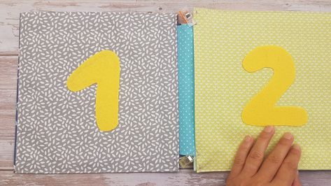 Basic Quiet Book Binding | Biniboo FREE Pattern & Tutorial Quiet Book Binding, Binding Quiet Book, Diy Quiet Books, Baby Quiet Book, Book Binding Diy, Binding Tutorial, Fidget Blankets, Quiet Book Patterns, Felt Books