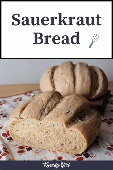 Sauerkraut Rye Bread Recipe, Cooking Sauerkraut, Rye Bread Sandwiches, Homemade Rye Bread, Savory Baking, Savory Bread Recipe, Rye Bread Recipes, Homemade Baked Bread, Homemade Sauerkraut