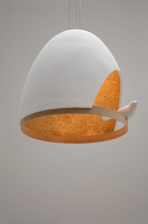 pendant-lamp-oiseau Bird Lamp, I Love Lamp, Deco Luminaire, Ceramic Light, Luminaire Design, Brass Lamp, Diy Lamp, Lighting Inspiration, Beautiful Lamp