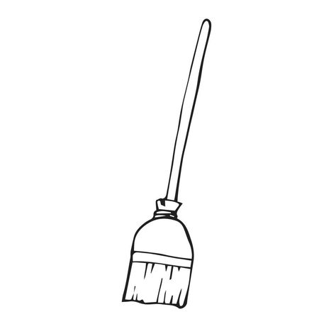 Broom Drawing, A Broom, Doodle Style, Drawing Simple, Drawing Cartoon, Cartoon Drawing, Illustration Drawing, Cartoon Drawings, Easy Drawings