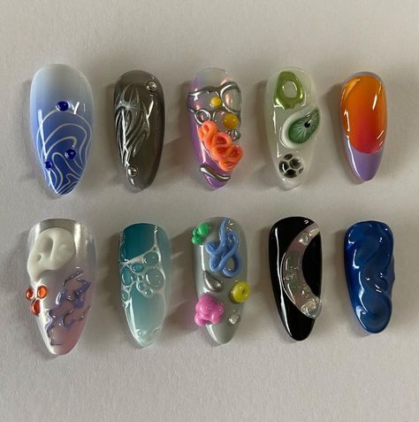 Gorgeous Trending Summer Nail Art Gallery - davidreed.co Summer Nail Art, Airbrush Nails, Soft Nails, Nail Art Galleries, Dream Nails, Nail Art Summer, Funky Nails, Summer Nail, Chrome Nails