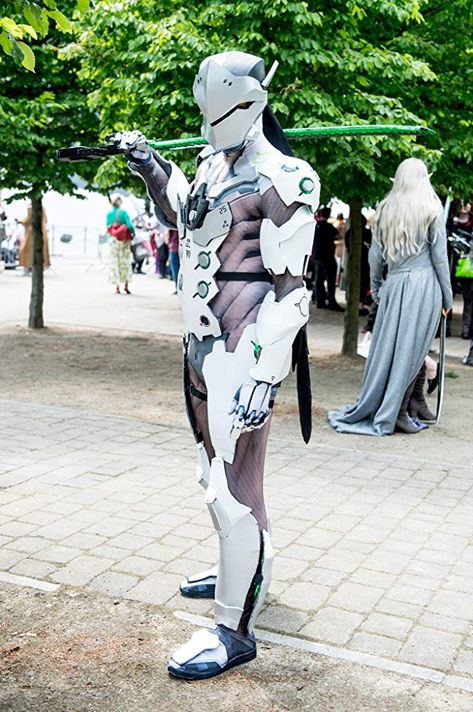 Genji Cosplay Genji Without Mask, Avatar The Legend Of Genji, Legend Of Genji Characters, Black Watch Genji, Genji Cosplay, Overwatch, Costume Design, Batman, Skin