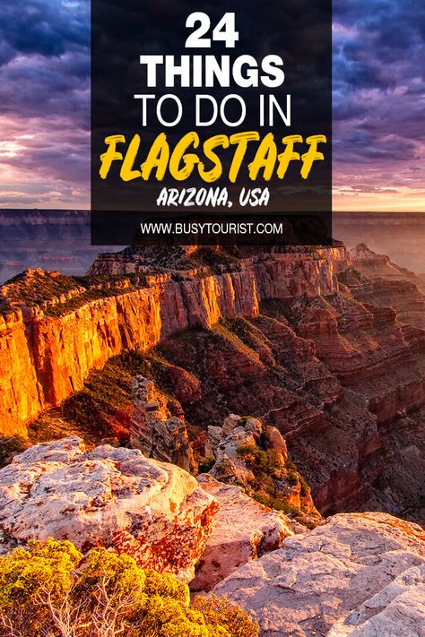 Wondering what to do in Flagstaff, AZ? This travel guide will show you the top attractions, best activities, places to visit & fun things to do in Flagstaff, Arizona. Start planning your itinerary and bucket list now! #flagstaff #arizona #thingstodo #thingstodoinflagstaff #usatravel #usatrip #usaroadtrip #travelusa #ustravel #ustraveldestinations #americatravel #travelamerica Flagstaff Arizona Things To Do In, Arizona Aesthetic, Grand Falls, Arizona Adventure, Arizona Vacation, Arizona Road Trip, Arizona Photography, Living In Arizona, Flagstaff Arizona